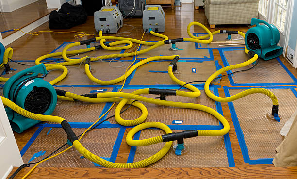 Professional Storm Water Damage Restoration technician working in Meridian, OK